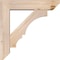 Ekena Millwork Balboa Slat Smooth Bracket w/ Offset Brace, Douglas Fir, 5 1/2"W x 22"D x 22"H BKT0604X22X22BOA06SDF - alternate 2